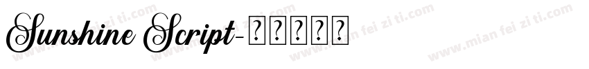 Sunshine Script字体转换
